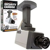 Rotating Imitation Security Camera With LED Light