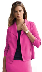Jessica London® Ponté Knit Moto Jacket