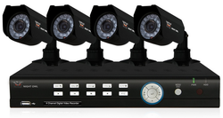 Night Owl 4 Channel Security Solution with 4 Indoor/Outdoor Cameras 