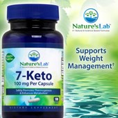 Nature's Lab™ 7-Keto 100 mg, 100 Vegetarian Capsules