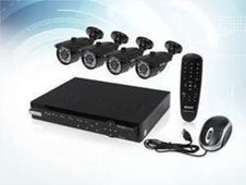 KGuard NS801-4CW214H-500G 8 Channel H.264 DVR Surveillance DIY System, CCD Sensor, Night Vision, Outdoor Housing Camera, 500GB HDD Included