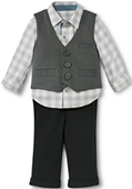 Newborn Boys' 3 Piece Vest Set