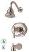 Lyndhurst Single-Handle 1-Spray Tub and Shower Faucet in Brushed Nickel