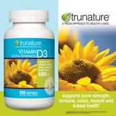 trunature® Vitamin D3 5000 IU, 500 Softgels