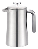 Francois et Mimi Double Wall French Coffee Press, Stainless Steel