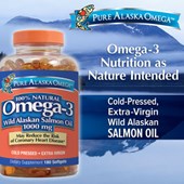 Pure Alaska Omega™ Wild Salmon Oil 1,000 mg., 180 Softgels