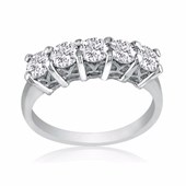 1/2CT FIVE DIAMOND BAND IN WHITE GOLD 