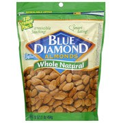 Blue Diamond Whole Natural Almonds, 16 oz (Pack of 6)