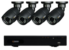 HeritageHD Series 4-Channel 720p 1TB Surveillance System with 4 HD Camera and 80 ft