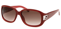 FENDISUN-FS5205-604-56-16 Women's Rectangle Red Sunglasses