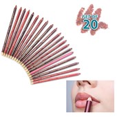 Mariposa 20-piece Set of Lip Liners Long-Lasting, Vitamin Enriched Formula, Made in the USA