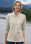  Orvis Women's Button-Neck Cozy Pullover 