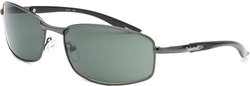 Timberland TB7112-08N Unisex Gunmetal Rectangle Sunglasses