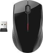 HP - x3000 Wireless Optical Mouse - Black 